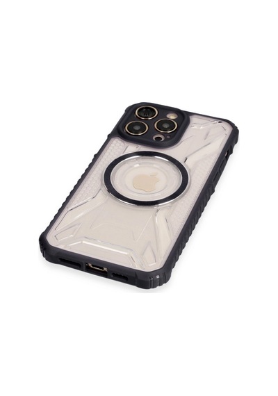 Apple  Uyumlu  iPhone 13 Pro Kılıf Prag Magneticsafe Kapak Siyah