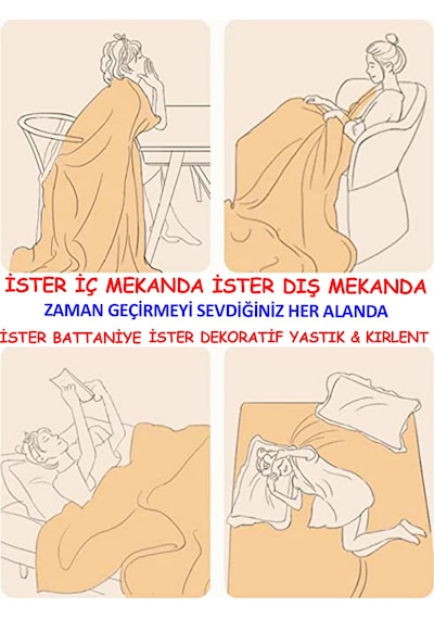 Meşe Palamudu Desenli İç Dolgusu Battaniyeli Araç İçi Opsiyonel Yastık 38x38cm