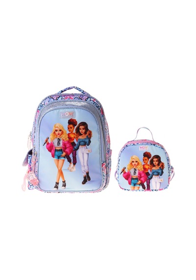 Wow Generation Music İkili Okul Çanta Seti - Lila Music Desenli Kız Çocuk Setwg-w6044b Çok Renkli