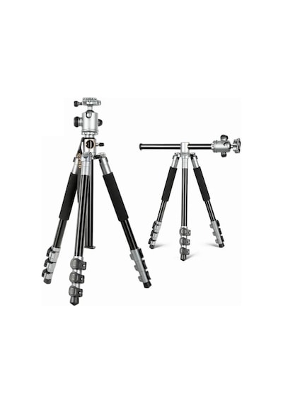 Ht-t03 Çok Fonksiyonlu 360 Crossbar Tripod Profesyonel Yatak Dikey Panaromik Başlı Tripod Makro Hassas 160 Cm