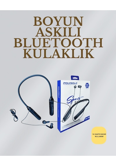 Uzun - 698 - Süreli Kullanım İçin Kablosuz Boyun Bantlı Kulaklık, 50 - Csmo-tex - Saat Bat
