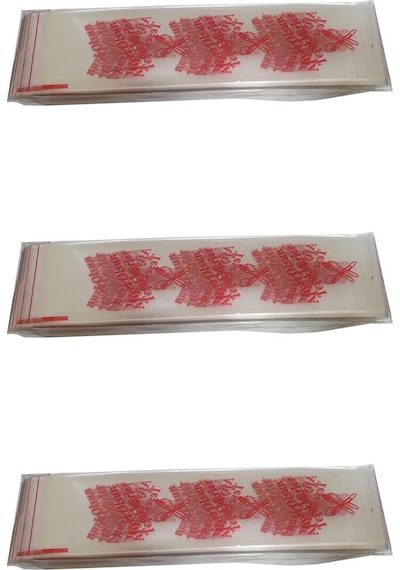 Çatal Kaşık Bıçak Poşeti - Afiyet Olsun Yazılı Baskılı - Şeffaf - 1 Kg. Lık 3 Paket