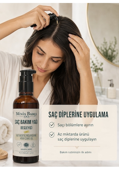 Minia Bahçe Besleyici Saç Bakım Yağı 100 ML