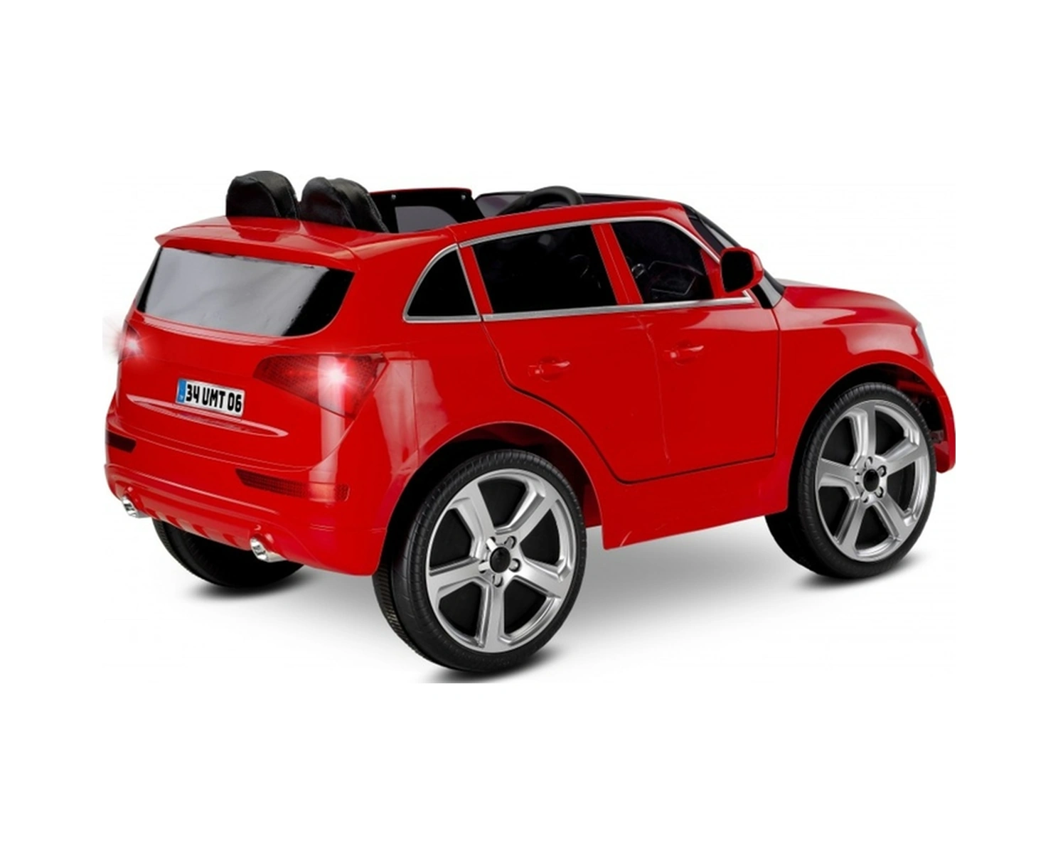 Q-suv Akülü Jeep 12v Uzaktan Kumandalı Akülü Araba Audio Q Suv Akülü Araçlar Kırmızı