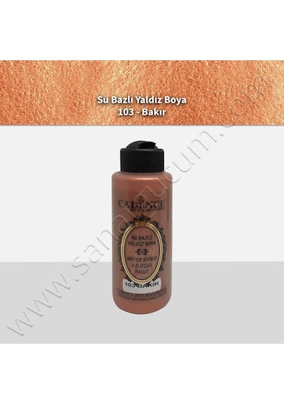 Cadence Su Bazlı Yaldız 120 Ml. 103 Bakır
