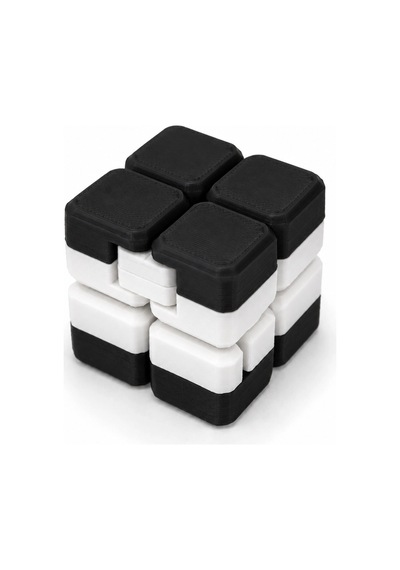 Çift Renk Sonsuzluk Küpü Beyaz 40x40mm