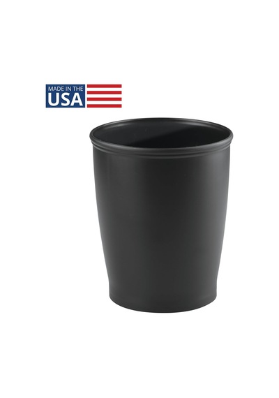 93437eu Kent Çöp Kutusu Çöp Kovası Plastik 21,21 X 21,21 X 25,40 Cm, Siyah