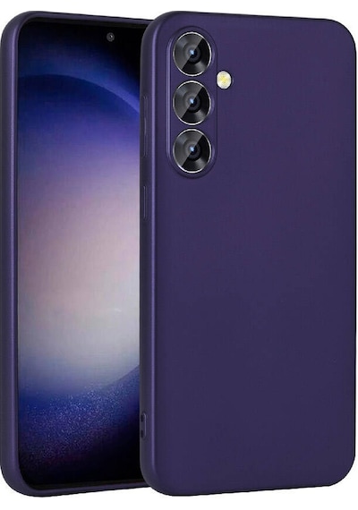 Noktaks Samsung Uyumlu Galaxy S24 Kılıf Mat Renkli Esnek Premier Silikon Kapak Lacivert