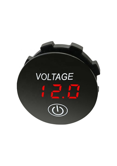 Labarka Voltmetre Soketi 12/24V Kırmızı
