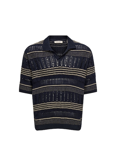 Only & Sons Onskarlos Rlx Ss Resort Polo Knıt Erkek Mavi Kazak - 22033570