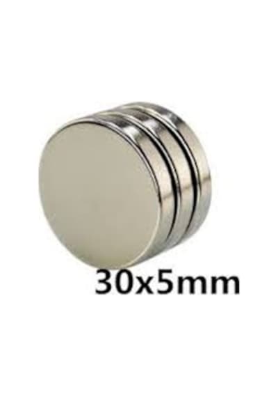 Neodyum Mıknatıs 30x5 Mm 5 Adet