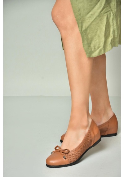 Fox Shoes U616862403 Taba Hakiki Deri Kadın Ayakkabı Taba-hakiki Deri Taba