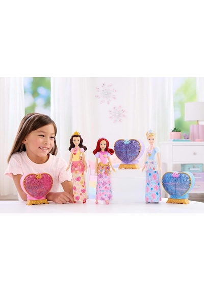 Mattel Filmden İlham Alan Mattel Disney Prensesi Cinderella Bebek, Aksesuarlar, Kalp Şeklinde Değerli Taş Kutusu İle Genel Mattel Filmden İlham Alan Mattel Disney Prensesi Cinderella Bebek, Aksesuarlar, Kalp Şeklinde Değerli Taş Kutusu İle Genel