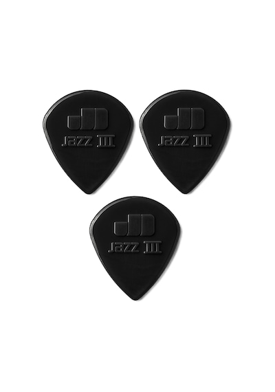 Jim Dunlop 47r3s Gitar Penası 3 Adet Nylon Jazz Iıı Black Pena