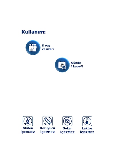 Dynavit Vitamin B Complex 50 Kapsül - B1, B2, B3, B5, B6, B12 Vitamini- Enerji