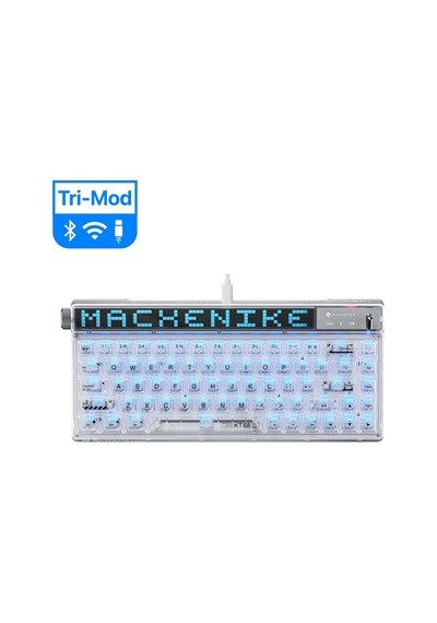 Machenike KT68 Pro Tri-Mode Brown Switch LCD RGB İngilizce Oyuncu Klavye Machenike KT68 Pro Tri-Mode Brown Switch LCD RGB İngilizce Oyuncu Klavye