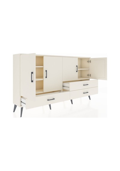 Arges Konsol 5 Raflı 3 Çekmeceli 4 Kapaklı 176x30x99 Aytaşı-aytaş Aytaşı-aytaşı
