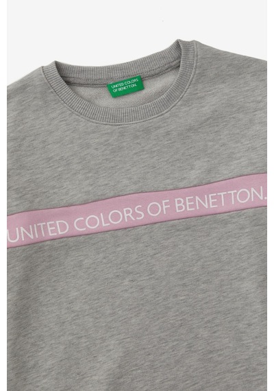 United Colors Of Benetton Kız Çocuk Gri Sweatshirt Gri