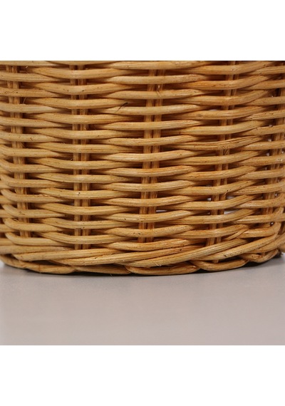 Laura 16x15 Cm. Rattan Küçük Saksılık Bej