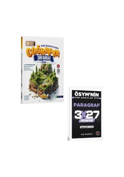 2027 Coğrafya Gurmesi 2027 Tyt Coğrafya 1. Aşama Maarif Model Soru Bankası+ Evp Akademi Paragraf
