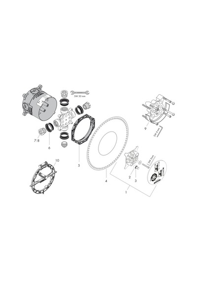 Hansgrohe İbox Universal Ankastre İç Set Krom