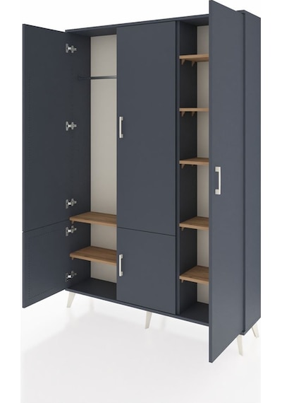 Arges Dolap 7 Raflı 5 Kapaklı Tek Askılı 132x30x195 Antrasit-antrasit/çam Antrasıt/atlas Çam Arges Dolap 7 Raflı 5 Kapaklı Tek Askılı 132x30x195 Antrasit-antrasit/çam Antrasıt/atlas Çam