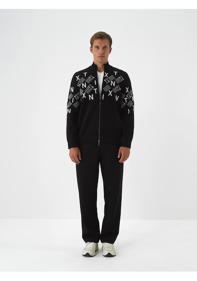 Xint Siyah Formunu Koruyan Regular Fit Hırka 801885