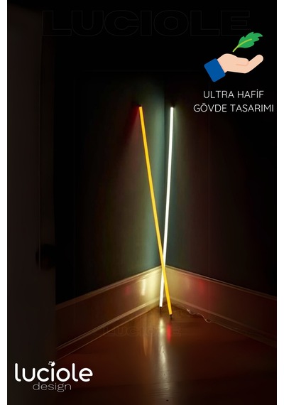 Rgb Led Strip Tube Light Abajur Uzaktan Kumandalı Işık Lamba Ampül Aydınlatma Renkli Atube7