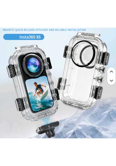 X6 Invisible Magnetic Dive Case / Go Ru Nmez Manyetik Dalıs Kabı 60m Beyaz