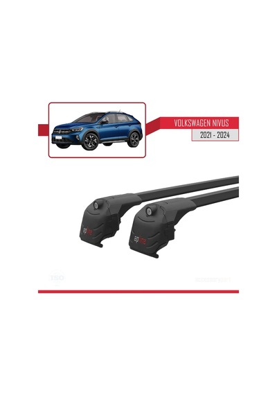 Volkswagen Nıvus 2021 Ve Sonrası İle Uyumlu Ace-2 Ara Atkı Tavan Barı Siyah
