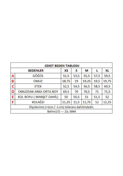 Kadın Kot Ceket 2jl/5844 001