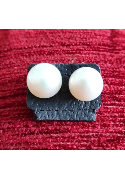 Oriental Kuyumculuk Jewellery Gümüş Inci Küpe Gümüş