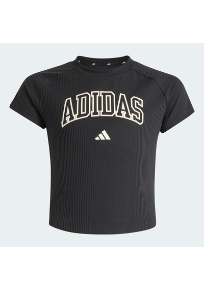 Adidas Sport Seasonals Collegiate Typography Çocuk Siyah Tişört Ks5123