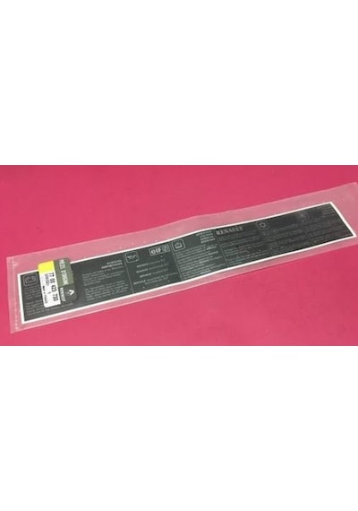 Renault Clio Ön Panel Etiketi 7700423730 543893571