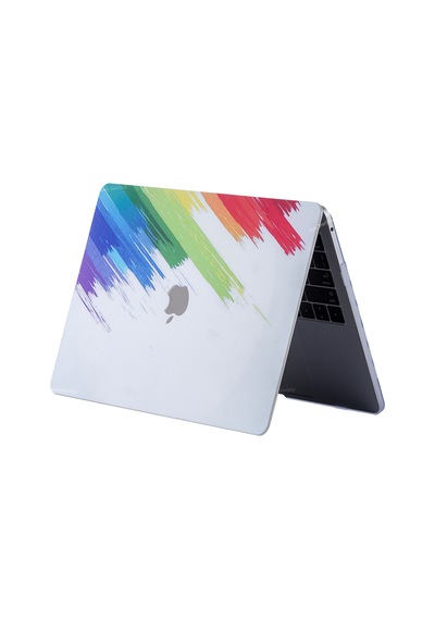 Apple Uyumlu MacBook Air M1 Kılıf 13 İnç Paint03 Touchıd'li M1 Air A2337 A2179 A1932 İle Beyaz