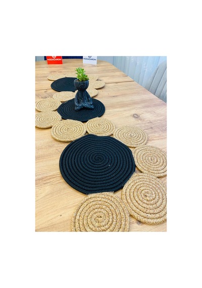 Jüt, Hasır, Dekoratif Masa Örtüsü,papatya Model Runner 30x100 Cm, Sehpa Örtüsü, Bohem Tarzı Siyah Hasır Siyah Hasır Jüt, Hasır, Dekoratif Masa Örtüsü,papatya Model Runner 30x100 Cm, Sehpa Örtüsü, Bohem Tarzı Siyah Hasır Siyah Hasır