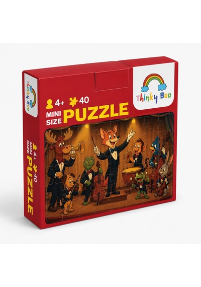Orkestra Mini Puzzle 40 Parça 3-7 Yaş Eğitici Çocuk Puzzle Yapboz