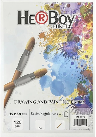 Herboy Resim Kağıdı 35 X 50 120 Gr 100 Lü Paket
