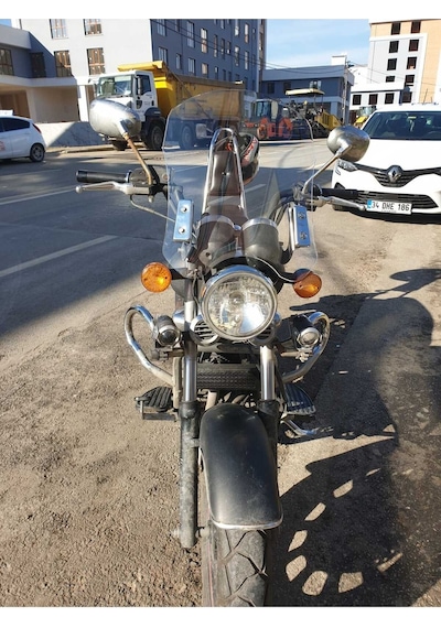 Motocam Küba Süperlight 125 Ön Cam 2008-2026 Model 53cm Şeffaf Renkli 4mm Aparatsız
