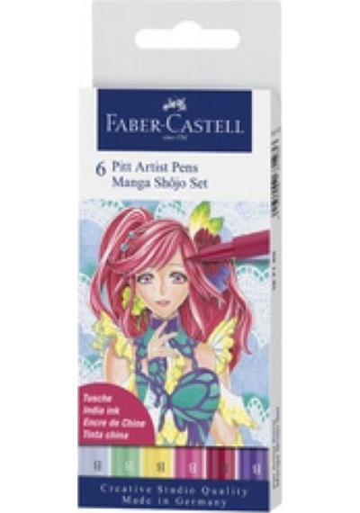 Faber-Castell Pitt Artist Pen Manga 6lı set, Shôjo