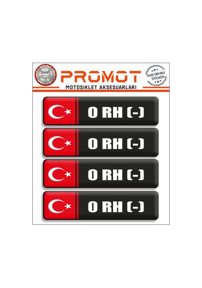 Kan Grubu 3d Sticker 4'lü Set 008 Diğer