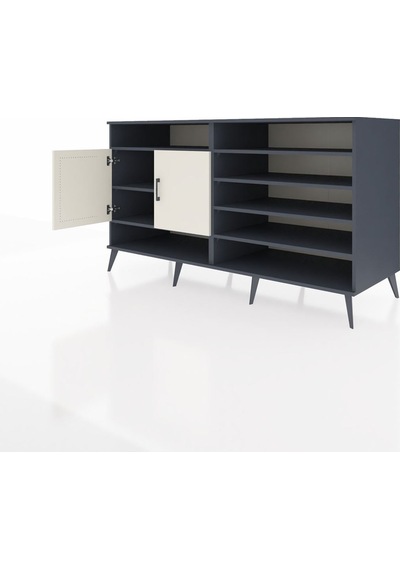 Kronos Konsol 7 Raflı 2 Kapaklı 176x59x99 Antrasit-aytaşı Antrasit-aytaşı