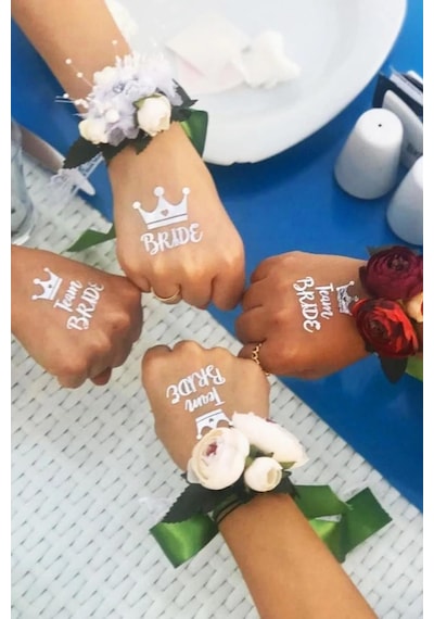 Gümüş Bride To Be Seti Bekarlığa Veda Partisi Malzemeleri Kuşak D