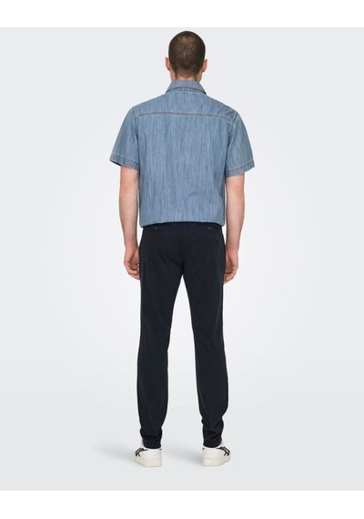 Only & Sons Onscam Chino Pk 6775 Erkek Koyu Mavi Pantolon - 22016775 Koyu Mavi