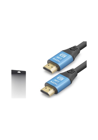 Hdmi 2.0 Kablo 4k Uhd 19+1 Od 8.0 Mm 3 M - Siyah Mavi Nd4051