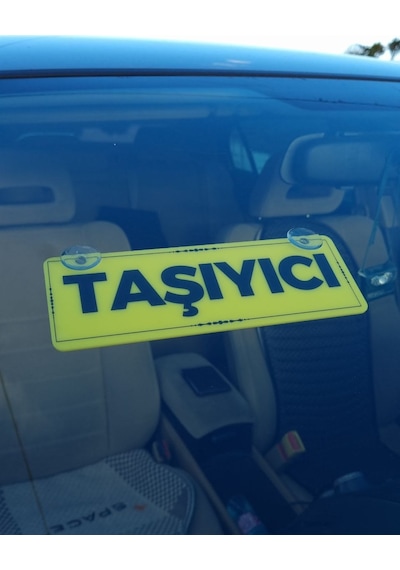 Taşıyıcı Yazılı Vantuzlu Dekor Pleksi Plaka