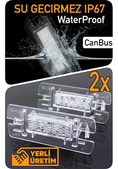 Opel Astra J 2009-2015 Canbus Led Plaka Aydınlatma Ledi Lambası