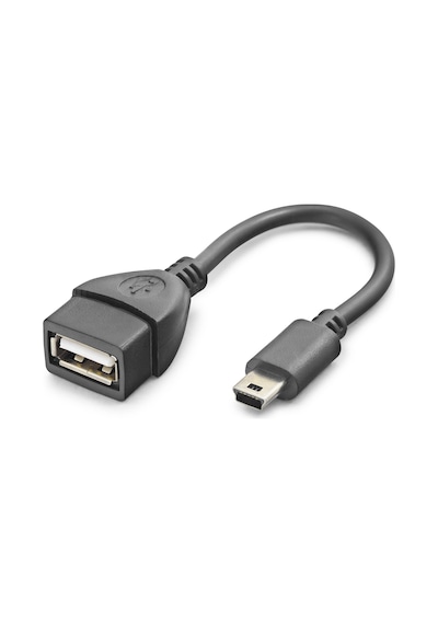 Mini Usb To Usb Otg Kablo - Siyah Hn4591