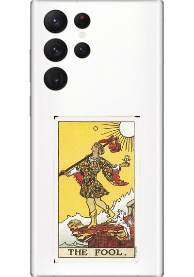 Samsung Galaxy S22 Ultra Uyumlu Şeffaf Kılıf The Fool Tasarımlı