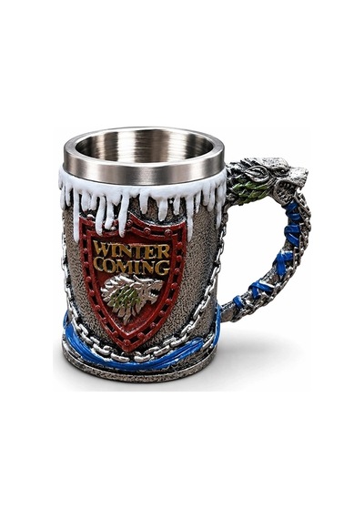 Game Of Thrones Tasarımlı 3d Paslanmaz Çelik Kupa Bardak Alk6507 Çok Renkli